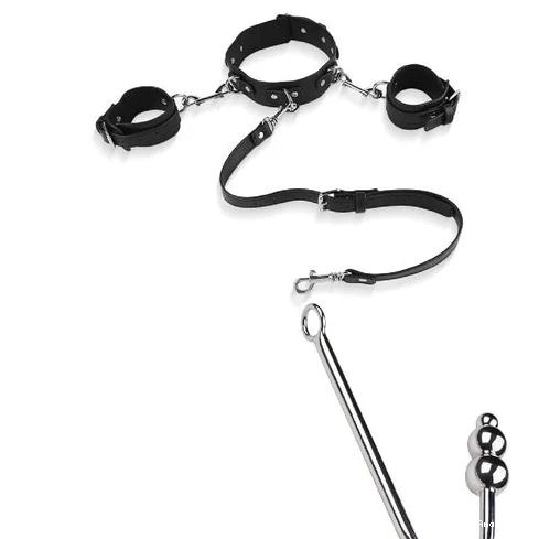 Elegant and with Collar Anal 5334 Cuffs Hook Beaded 0530